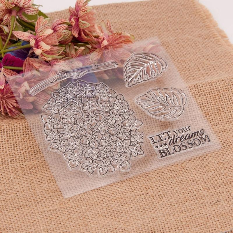 Flower Leaf Silicone Clear Seal Stamp DIY Scrapbooking Embossing Photo Album