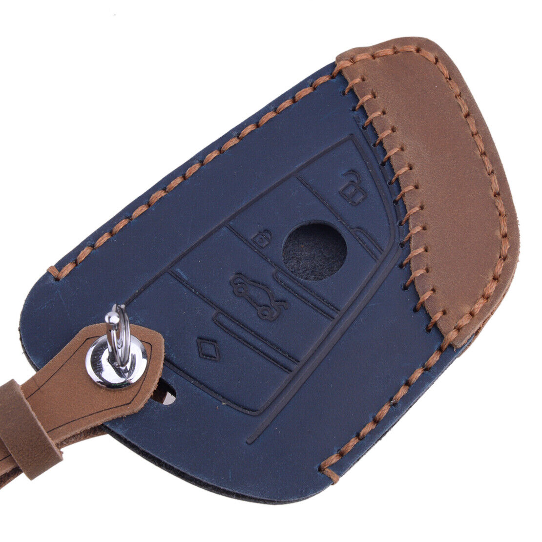Leather Smart Key Cover Case Fob Shell Holder Fit For BMW X1 X2 X3 X4 X5 X6 X7