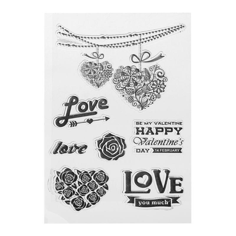 Letters Numbers Silicone Clear Seal Stamp DIY Scrapbooking Embossing Photo Album