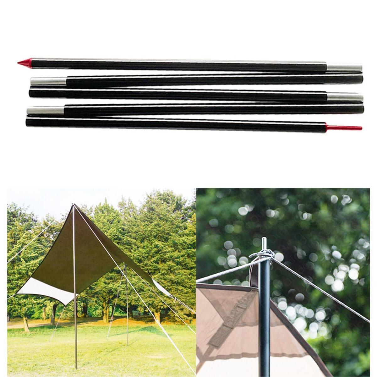 Awning Support Pole Tarp Tent Shade Garden Sunshade Camping Sun Shelter
