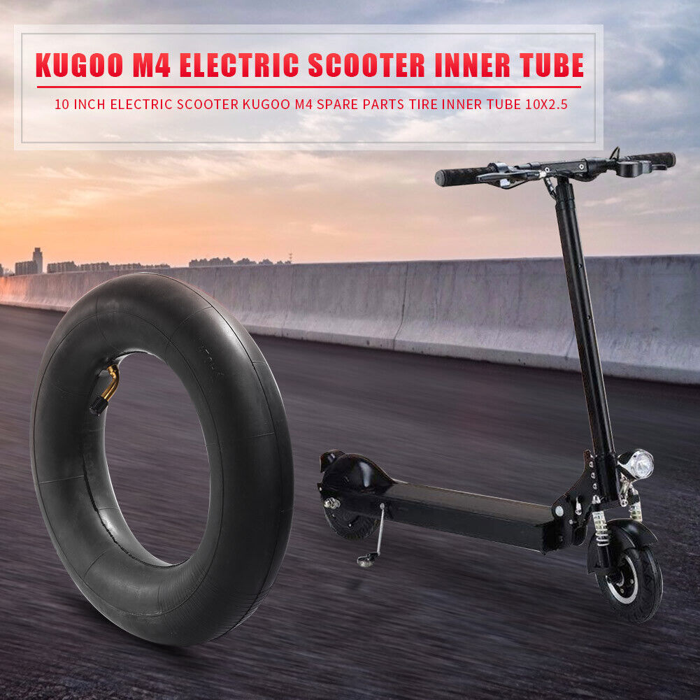 2x 10 inch E-Scooter Pneumatic Rubber Inner Tube for Kugoo M4 10x2.5 Parts