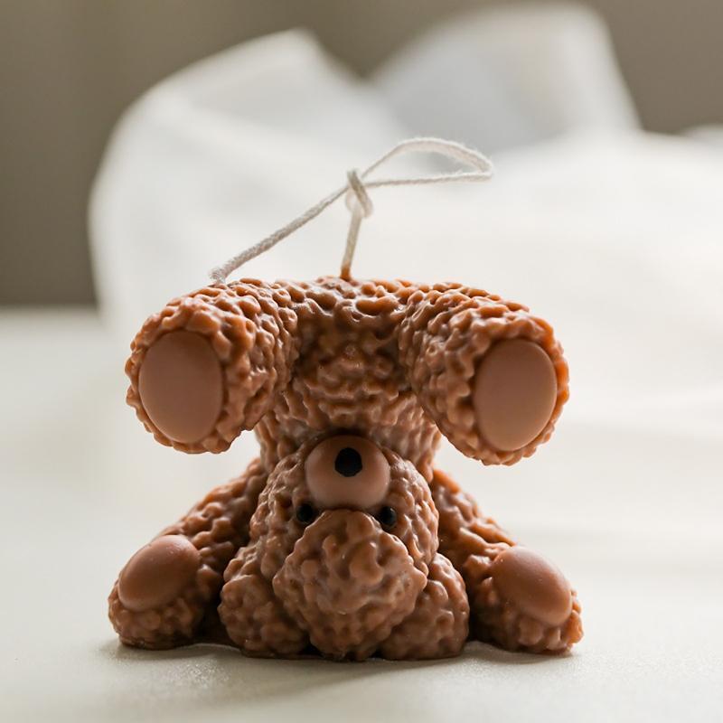Silicone Handstand Bear Mold Candle Soap Plaster Crafts Handmade Making Mould
