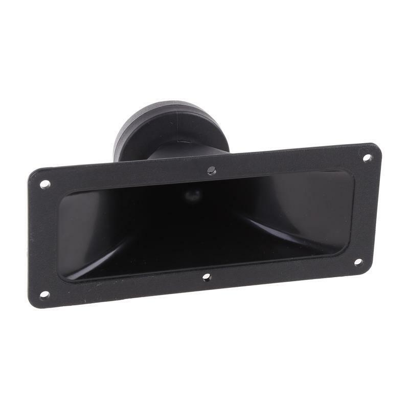 2pcs Black Piezoelectric Tweeter Piezo Tweeter Horn Rectangle Audio Speakers