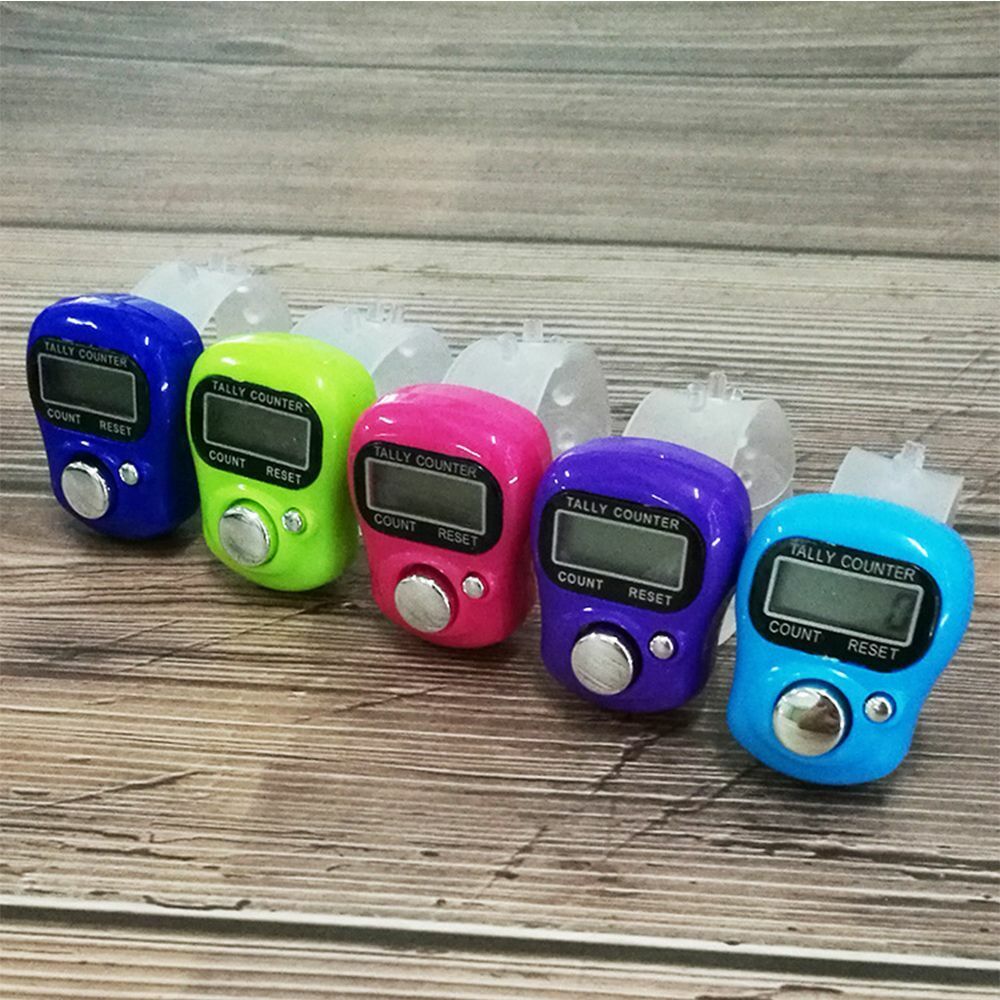 Hand Held Coun Mini LCD Digital Tally Counter Stitch Marker Finger Counter