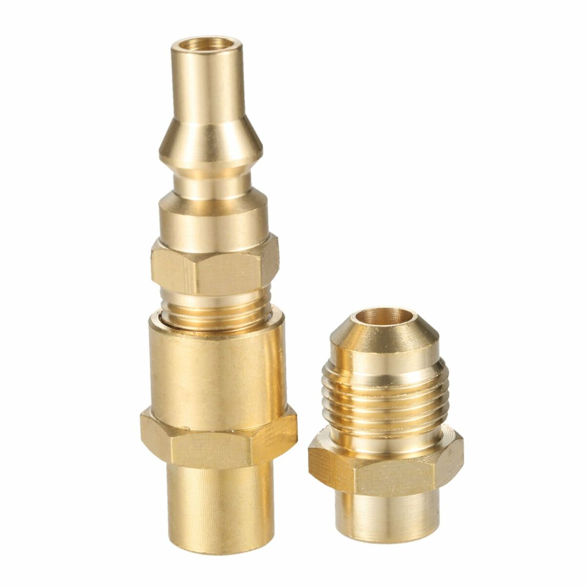 Propane Quick Disconnect Adapter for Weber Q Gas Grill+3/8" Male Flare Adapter