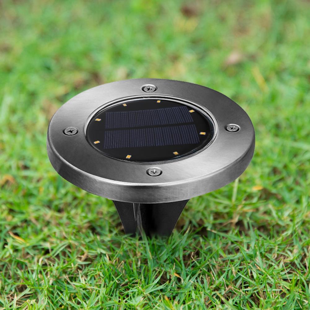 8 LED Solar Buried Light Under Ground Lamp Outdoor Path Way Garden Lamp