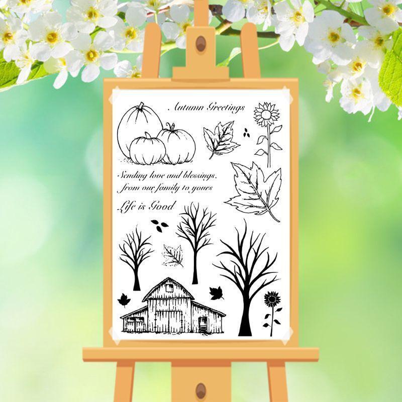 Greetings DIY Silicone Clear Stamp Cling Seal Scrapbook Embossing Album Decor