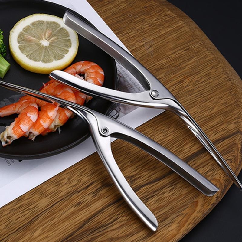 Shrimp Peeler Portable Stainless Steel Shrimp Deveiner Lobster Prawn Peeling
