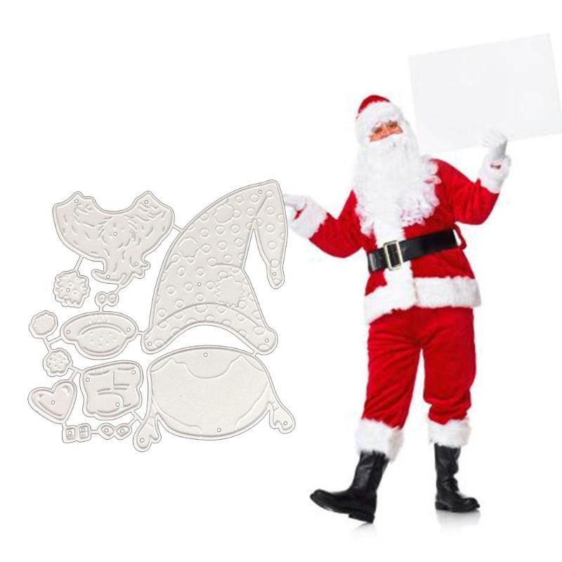 Cartoon Santa Claus Cutting Die Stencil for Classroom Teachers Students Home Use