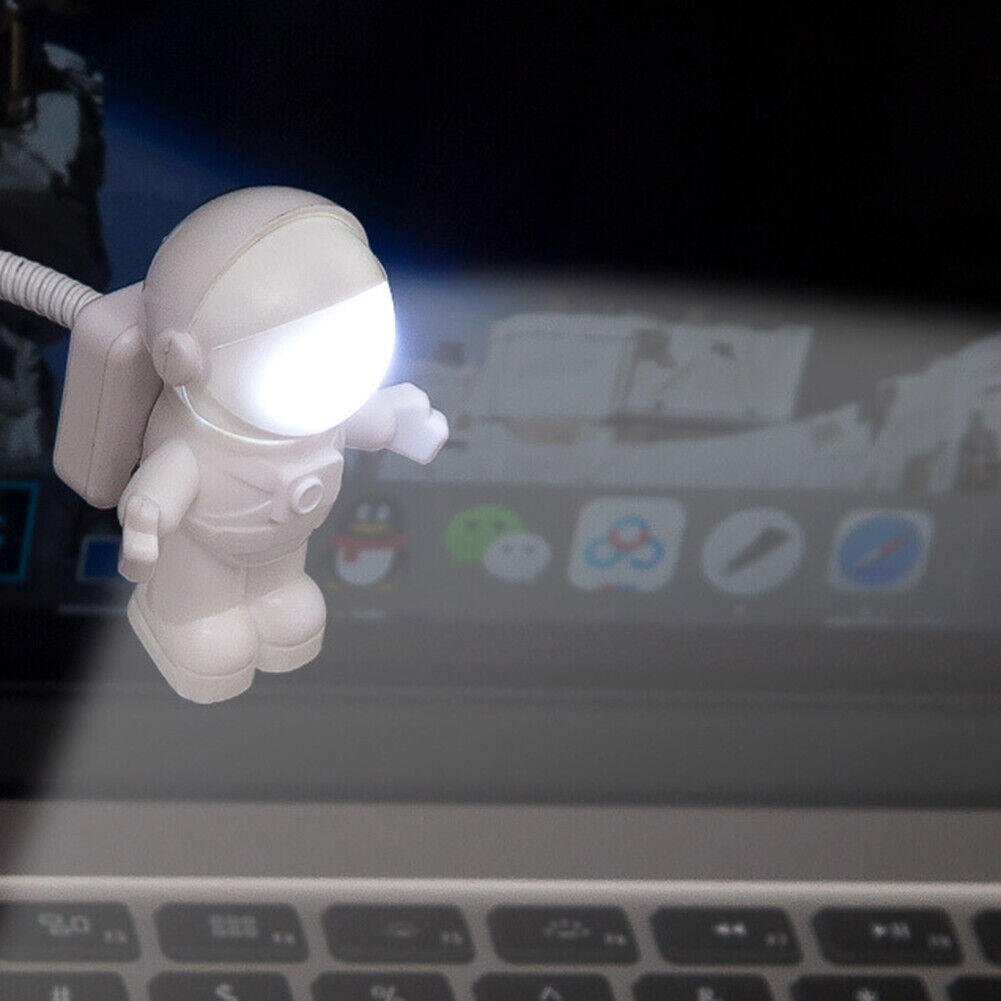USB Night Light LED Astronaut Reading Desk Table Space Decoration Lighting
