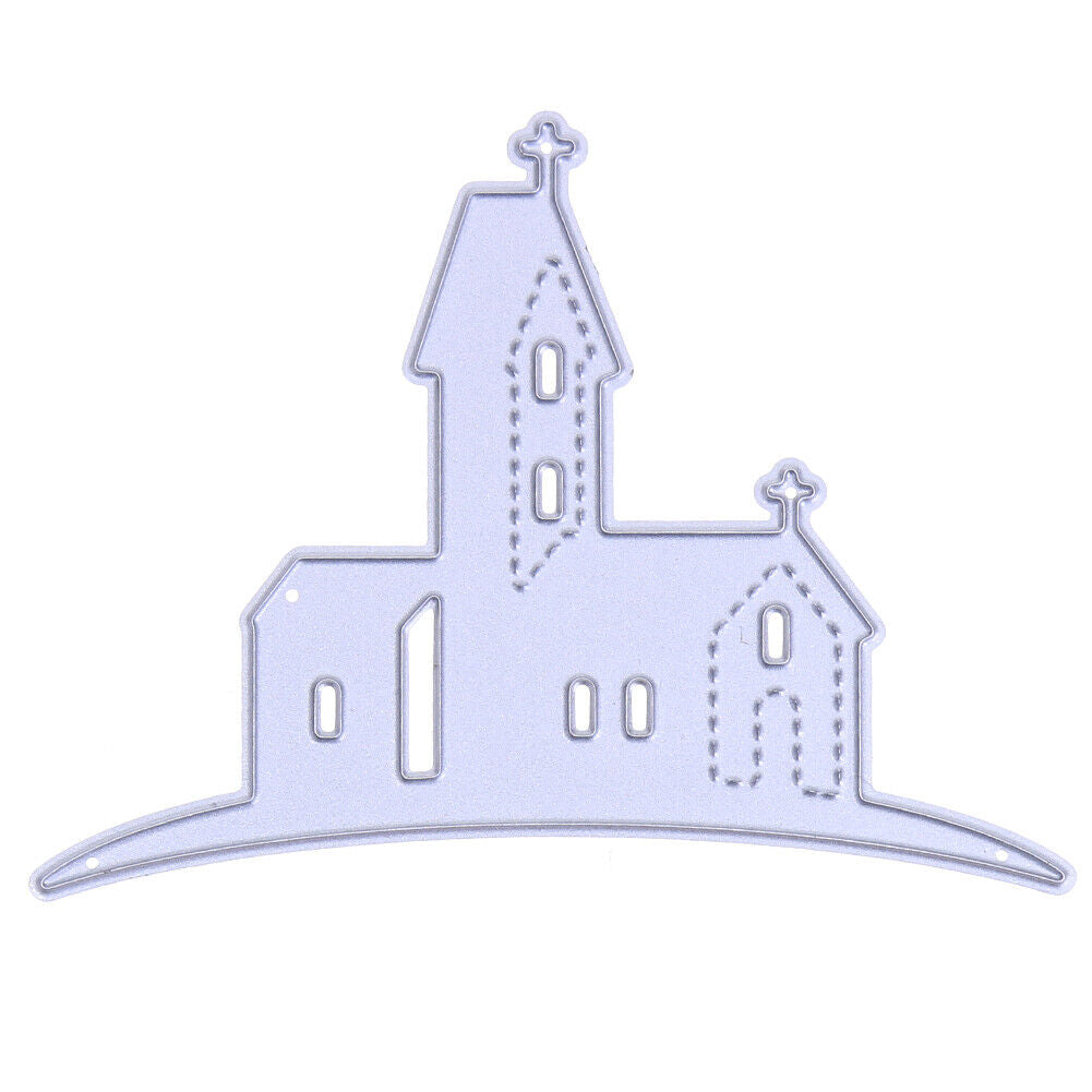 DIY Castle Embossing Cutting Dies Stencils Scrapbook Craft Album Card Gifts
