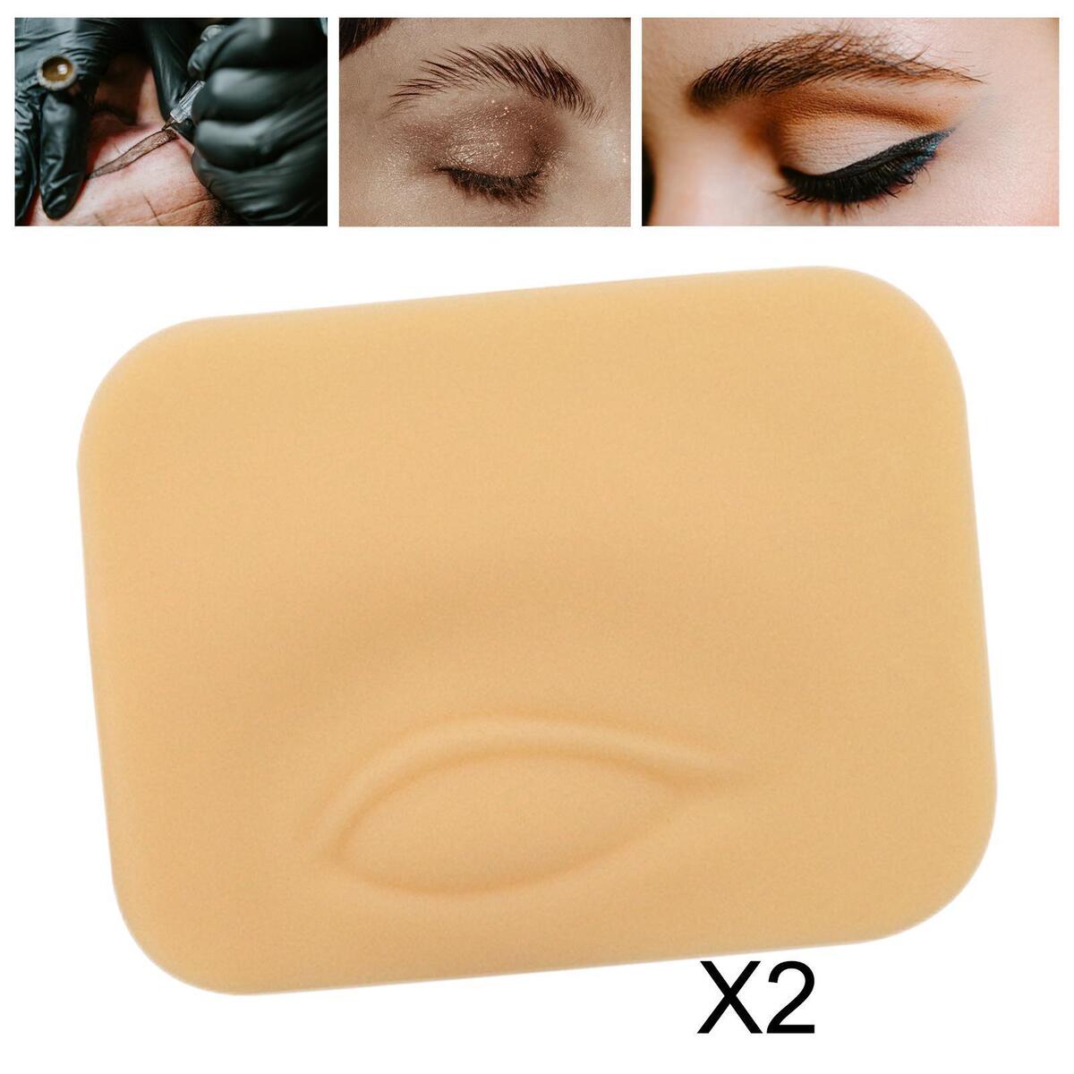1 Pair Tattoo Practice Skin Soft Silicone for Salon Supplies Makeup Artist