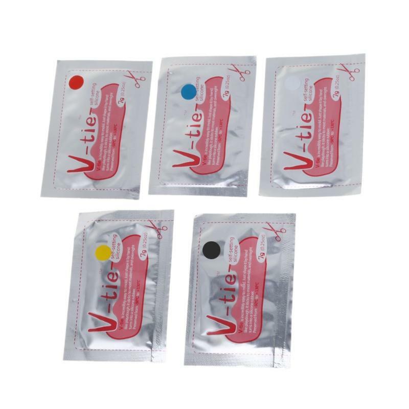 5 Pcs 5 Colors Liquid Silicone Heatproof Repair Mud DIY Universal Colorful Glue