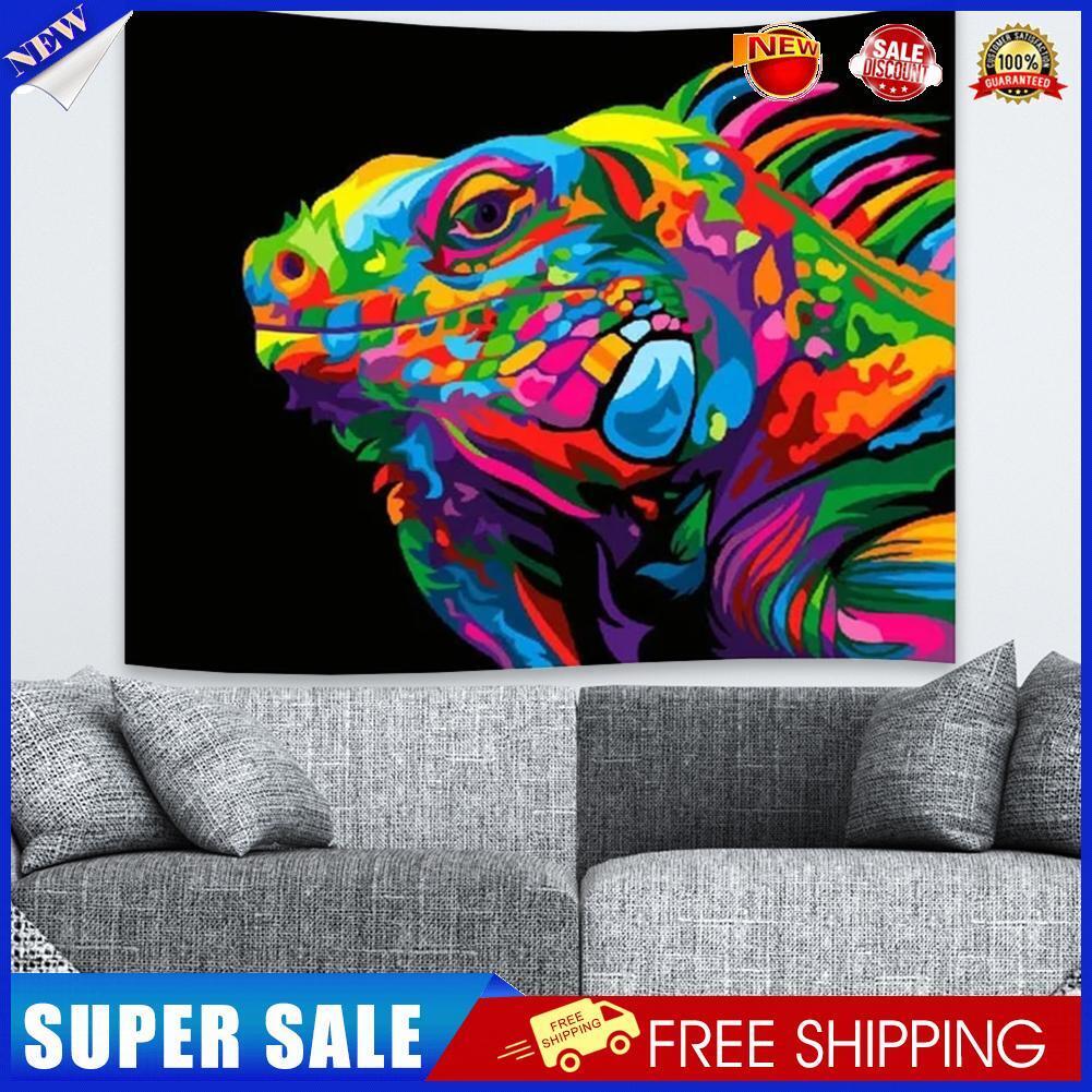 Psychedelic Fish Woven Tapestry Wall Hanging Hippie Tapestries (100x75cm)