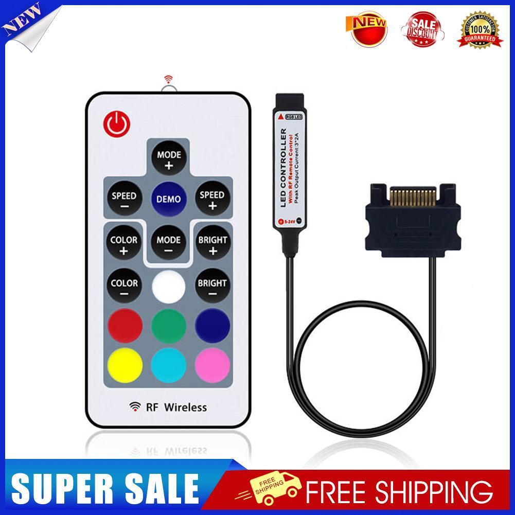12V SATA RGB Controller RF Remote Controler For PC Case LED Strip