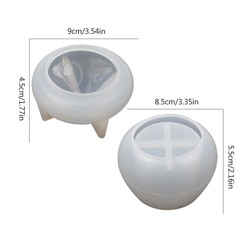 Mushroom Jar Storage Box Mold Jewelry Box Mold Suitable for Soap Candle Holder