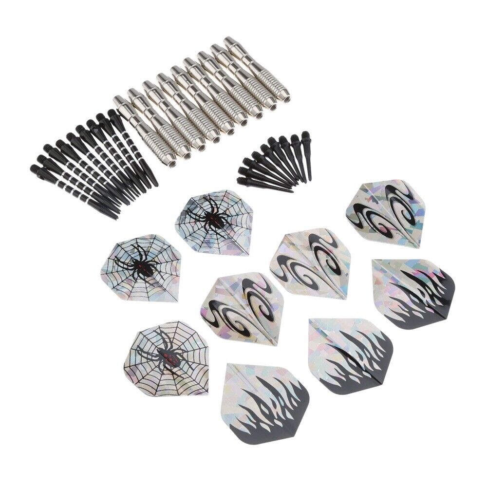 9 Pcs Durable Use Kit Aluminium 18g Soft Tip Dart With Steel Barrel Dart Shaft