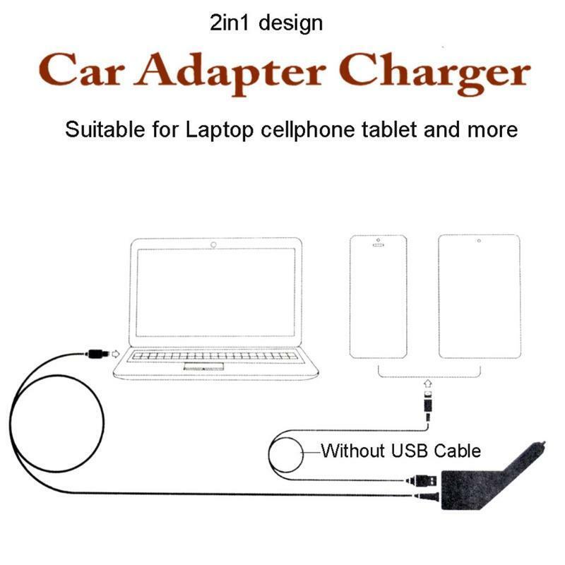 Car Auto Charger Power Supply Adapter Square USB 3.25A 20V for Laptop Phone