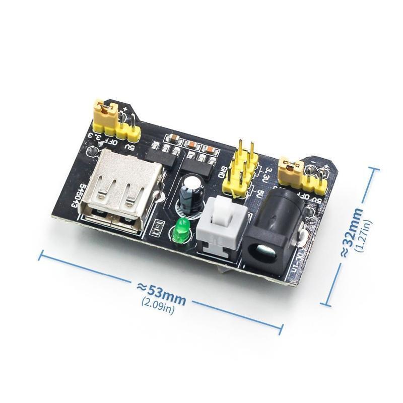 for ar-duino Breadboard Power Supply Module \u003c700ma Two Onboard 3.3V/5V
