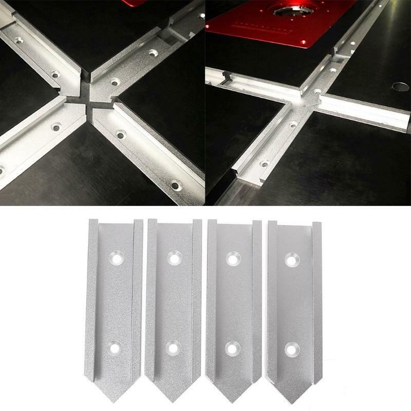 A Type Cross T-tract Connector Set T-slot Woodworking Table Intall Guide Tool