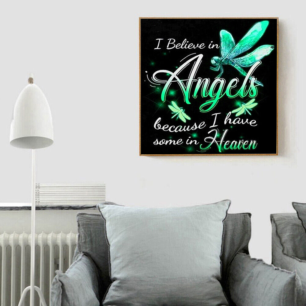 Letter Angel Full Drill Diamond Painting Kit DIY Rhinestone Mosaic Picture
