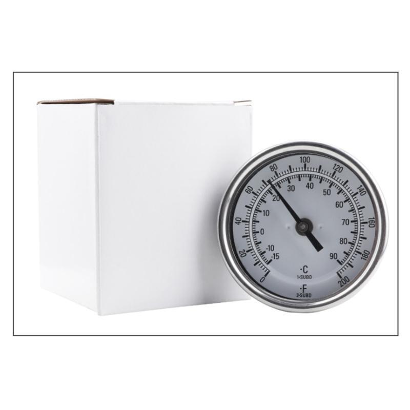 Multipurpose Thermometer with Dual Scale Stainless Steel Temperature Gauge Meter
