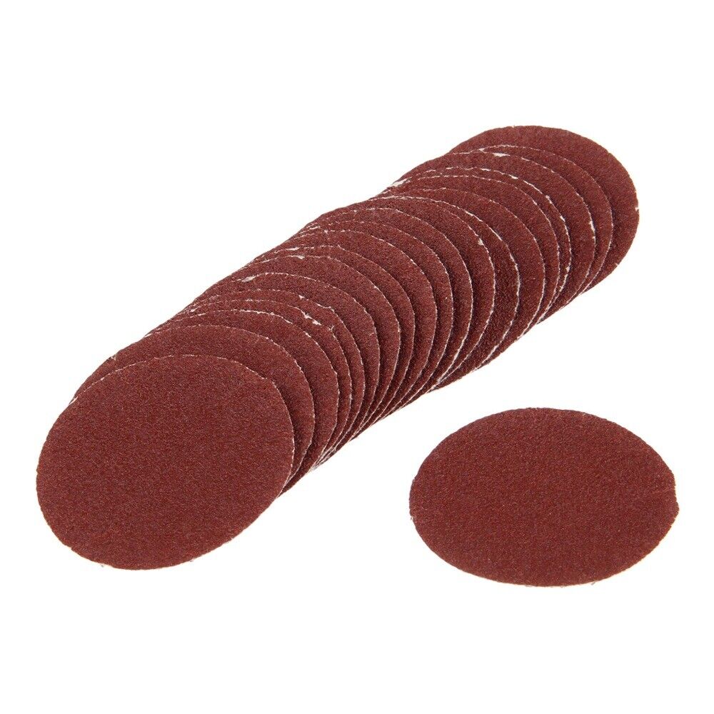 50mm Round Abrasive Disc Sanding Polishing Pad Sandpaper Abrasive 80 Grit 20pc