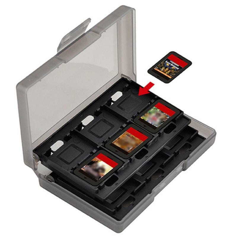 24 in 1 Game Card Case Portable ABS Shockproof Hard Shell Storage Box For Switch