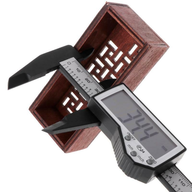 Digital Caliper Waterproof IP54 Large LCD Screen Carbon Fiber Vernier 0-150mm 6"