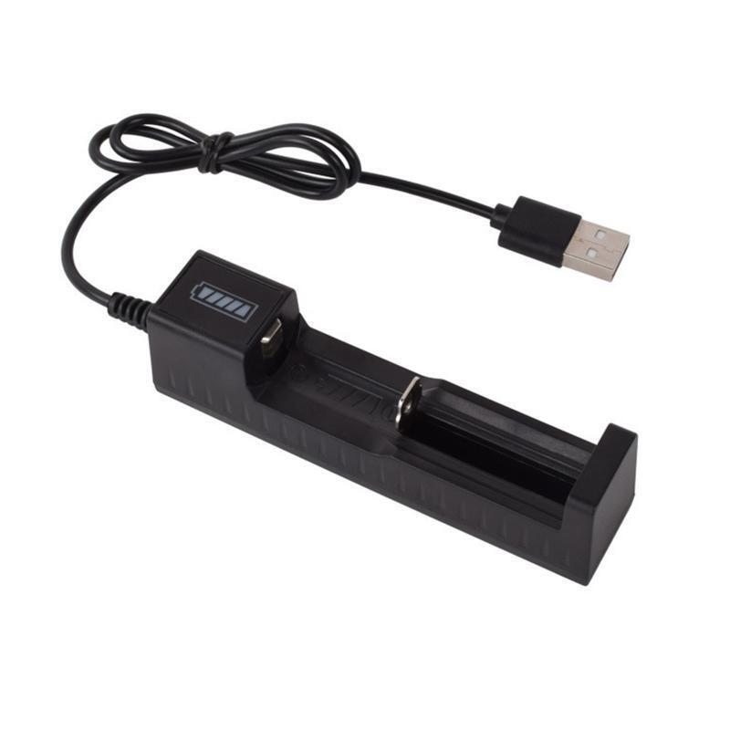 Lithium Batteries Charging Adapter 1 Slot Universal USB Li-ion Battery Charger