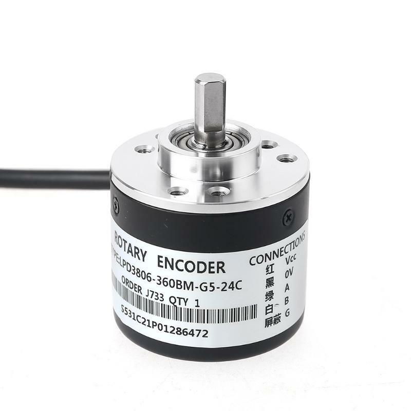 360P/R Incremental Rotary Encoder AB phase encoder 6mm Shaft W coupling New