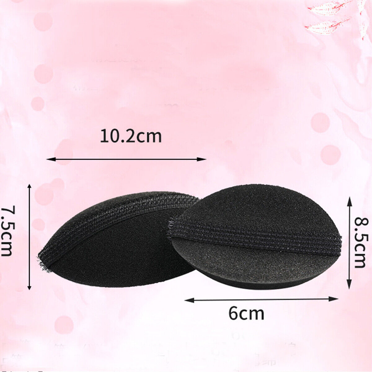 2Pcs DIY Hair Fluffy Sponge Princess Head Secret Updo Tuck Pad Beehive Accessory