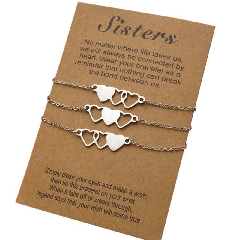 Card Bracelet Friendship Gifts for Best Friend Mother's Day Matching Bracelet