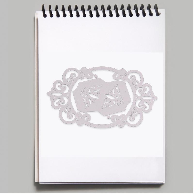 Oval Frame Metal Cutting Dies Scrapbooking Stencil Die Cuts Card Embossing DIY