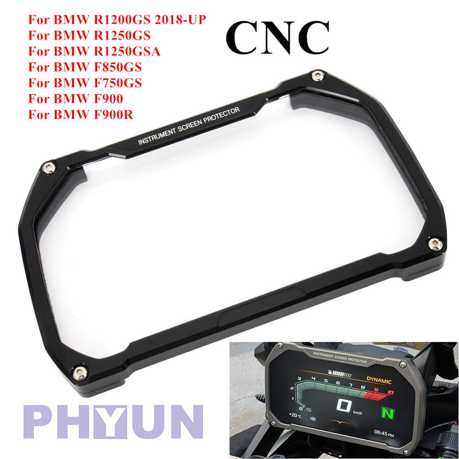 205x125mm Motorcycle Black Meter Screen Protector Cover For BMW R1200GS R1250GS