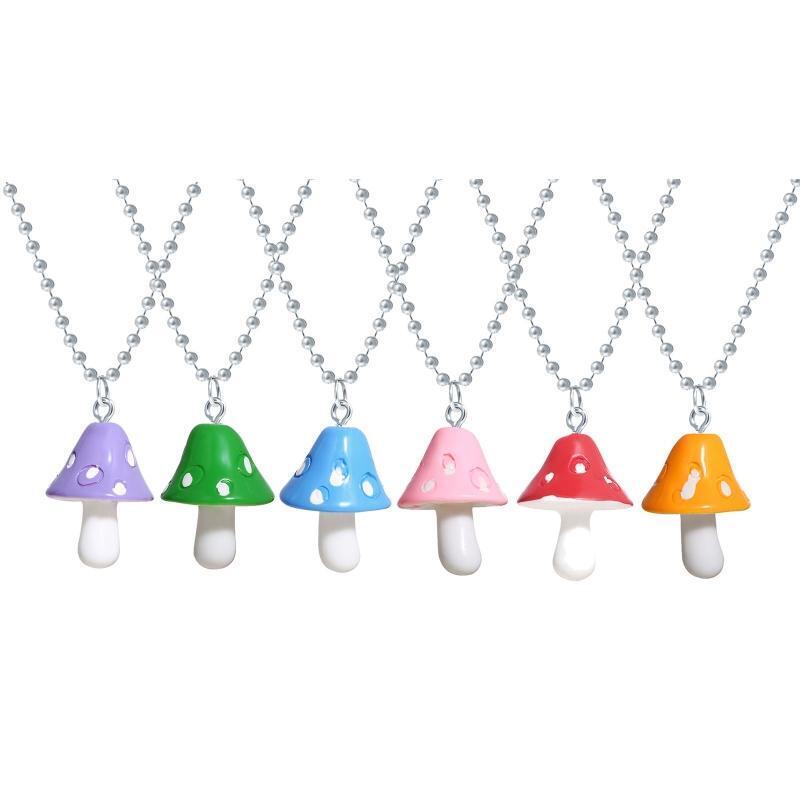 2 Pcs Mushroom Pendant Evil Eye Hanging Ornament Charms Ornament for Good Luck
