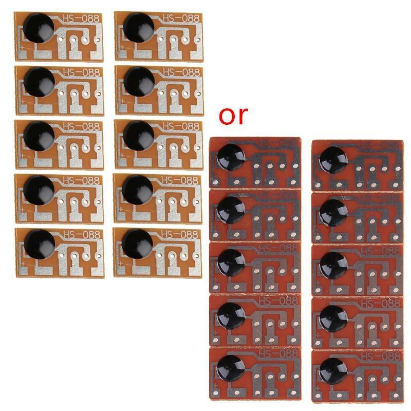 10Pcs Doorbell Three Times Music Sound Board Chip HS-088 Mono Music Voice Module