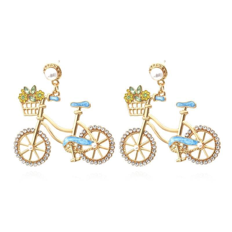 Unique Bicycle Drop Earring Gifts for Lover Girlfriend Fiancee Wife Mother