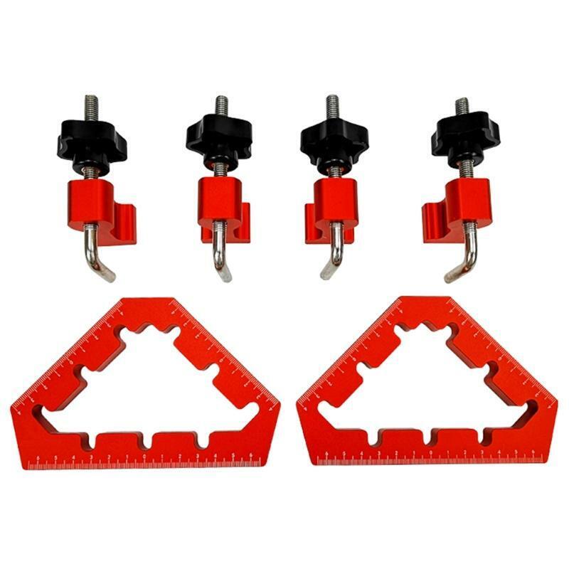 Woodworking Tools Auxiliary Fixture 45° 90° Right Angle L-shaped Corner Clamps