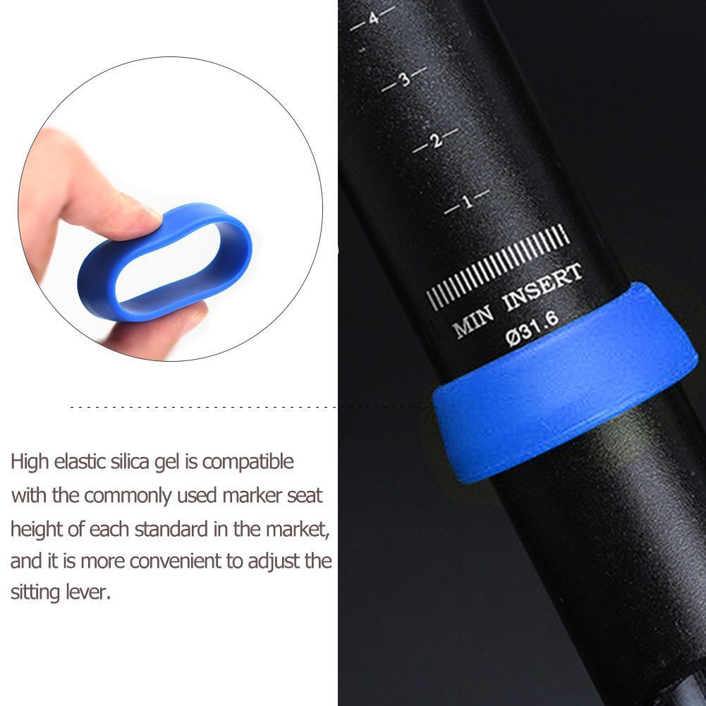 Bike Seat Post Ring Dust Cover Silicone Waterproof Bicycle Seatpost Case(7)