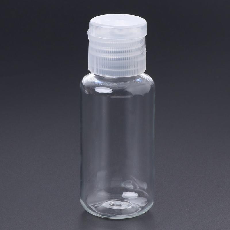 40ml Clear Empty Plastic Sample Flip Cap Bottle Makeup Emollient Water Container