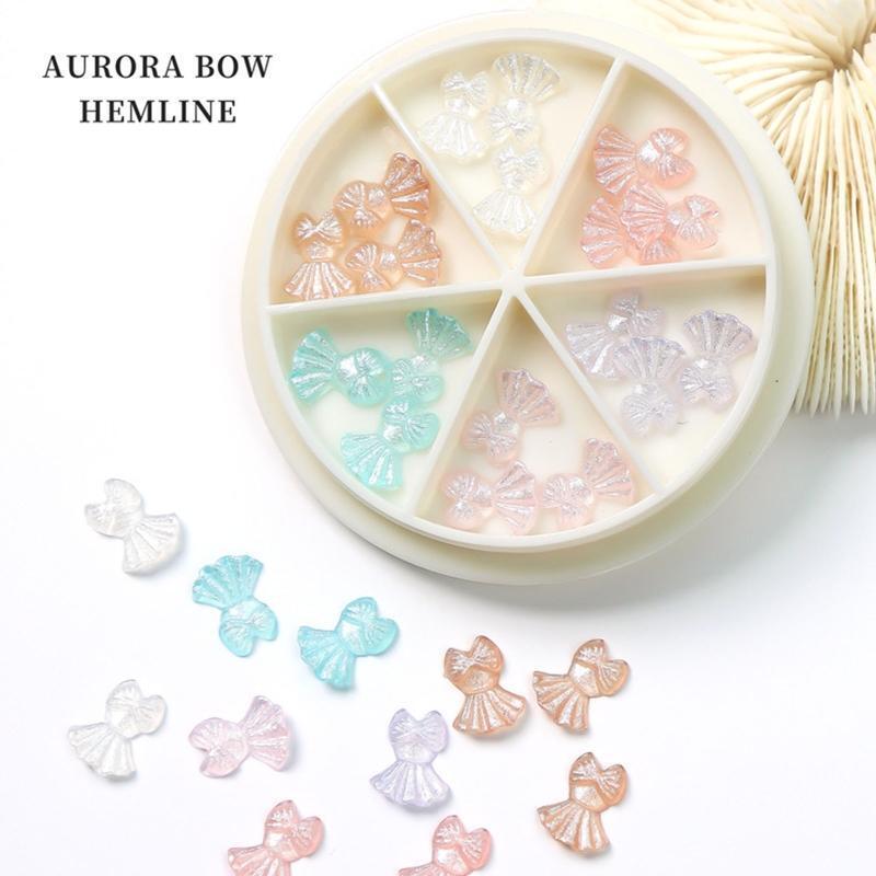 Bows Nail Charm Bowknot Dress Nail Decoration Nail Glitter Nail Art Charms