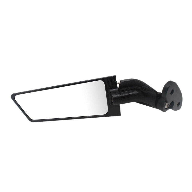 1pair Motorcycle Rearview Side Mirror Wind Wing Fin Adjust Fit For BMW S1000RR