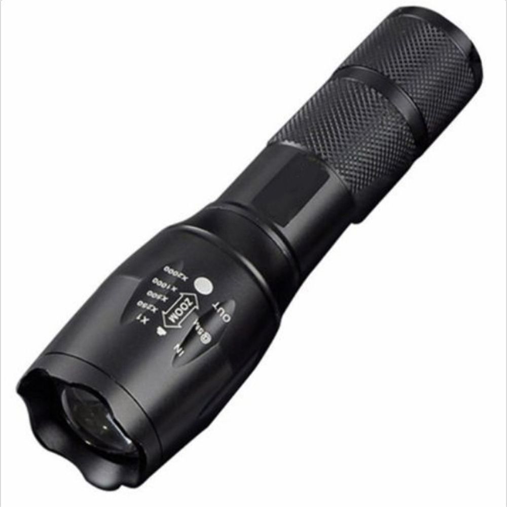 Zoomable Hiking Durable Flashlight 500 Lumen LED E17 XM-L  Waterproof Torch