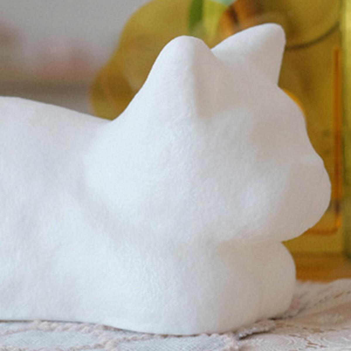 Cat Night Light Battery Operated Vinyl Lamp for Boys Girl Women Lady Bedroom
