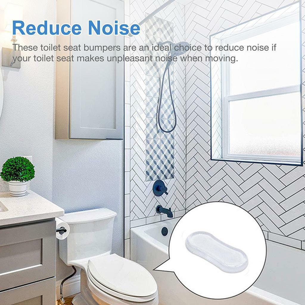 of 4 Bathroom Hardware Bidet Toilet Seat Lid Bumpers Buffer Attachment