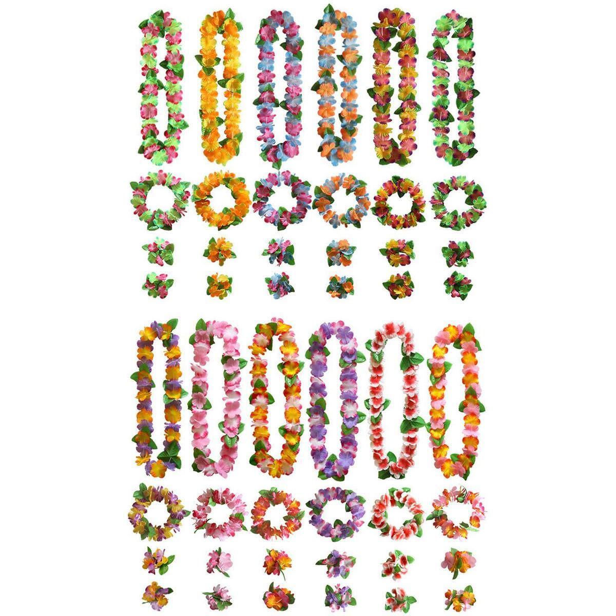 Hawaiian Leis Hanging  Flower Necklace for  Graduation