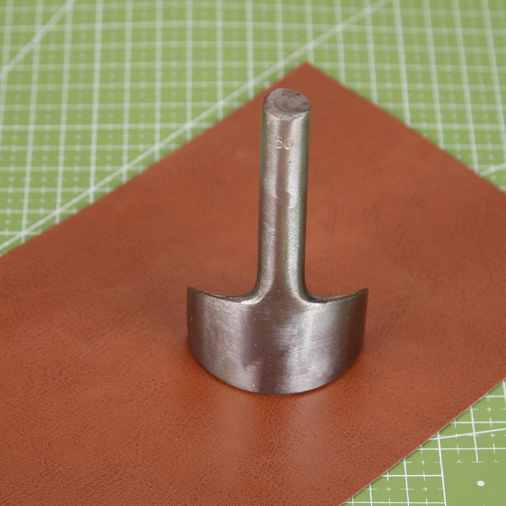 Leather Craft Half-Round Cutter Punch DIY Belt Wallet Trimming Tool(50mm)