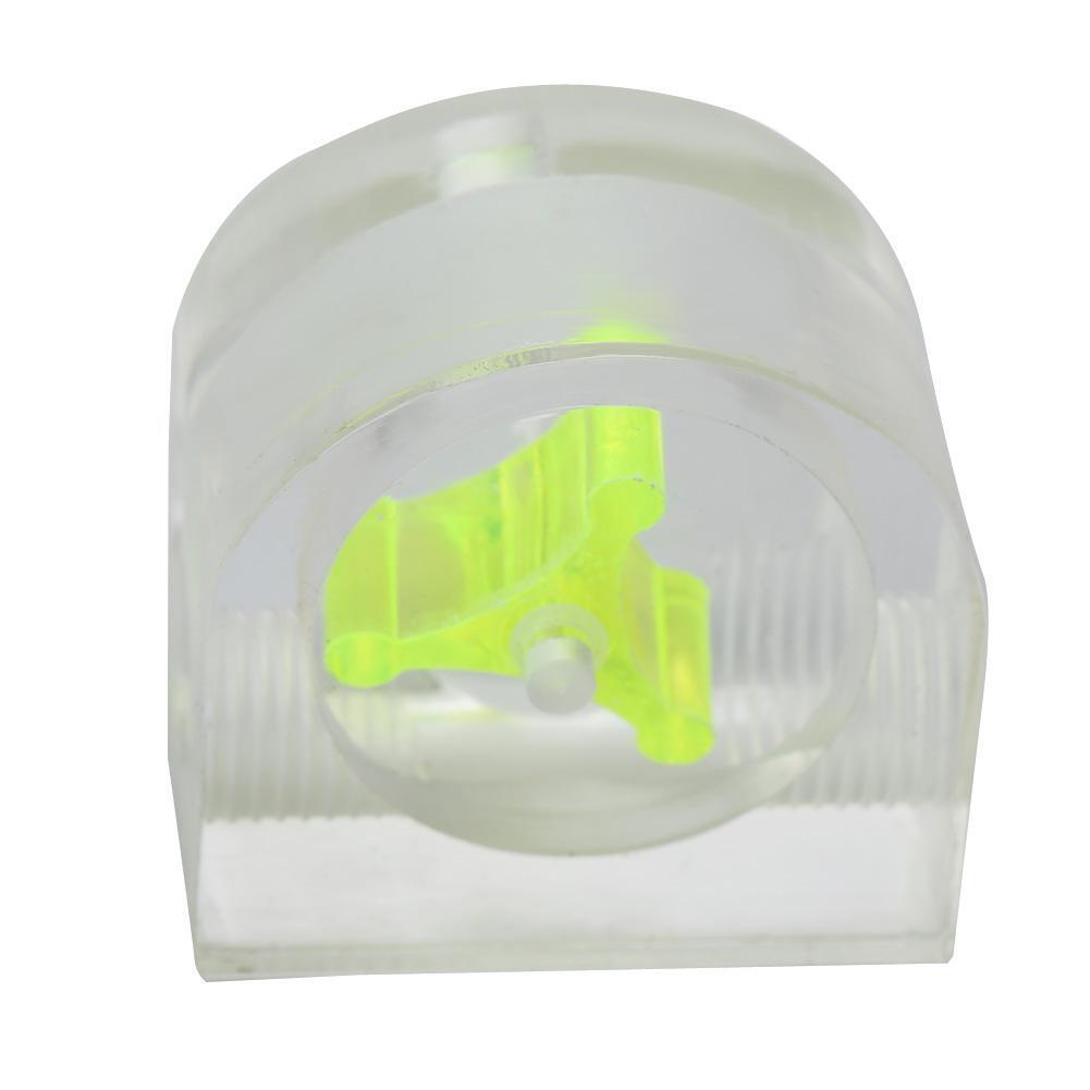 1pc Acrylic Semicircle 2 Way Flow Meter Indicator Port for PC Water Cooling