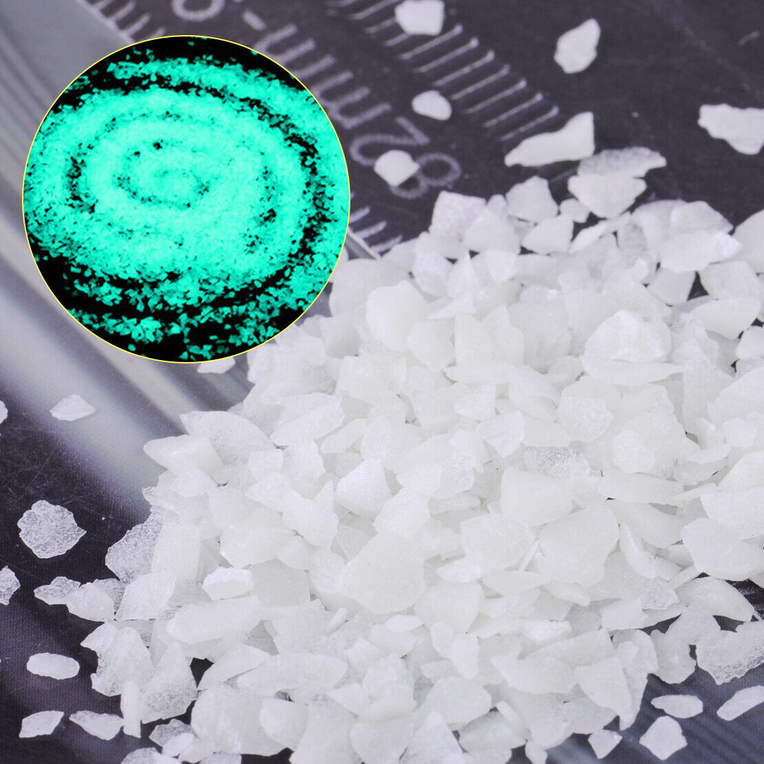100g Glow in Dark Luminous Sand fit for Fish Tank Aquarium Ornament Blue Li
